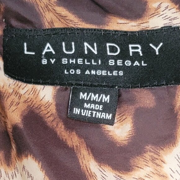 Laundry by Shelli Segal Faux-Fur Trim Hooded Puffer Belted Coat. Size M - Picture 9 of 11